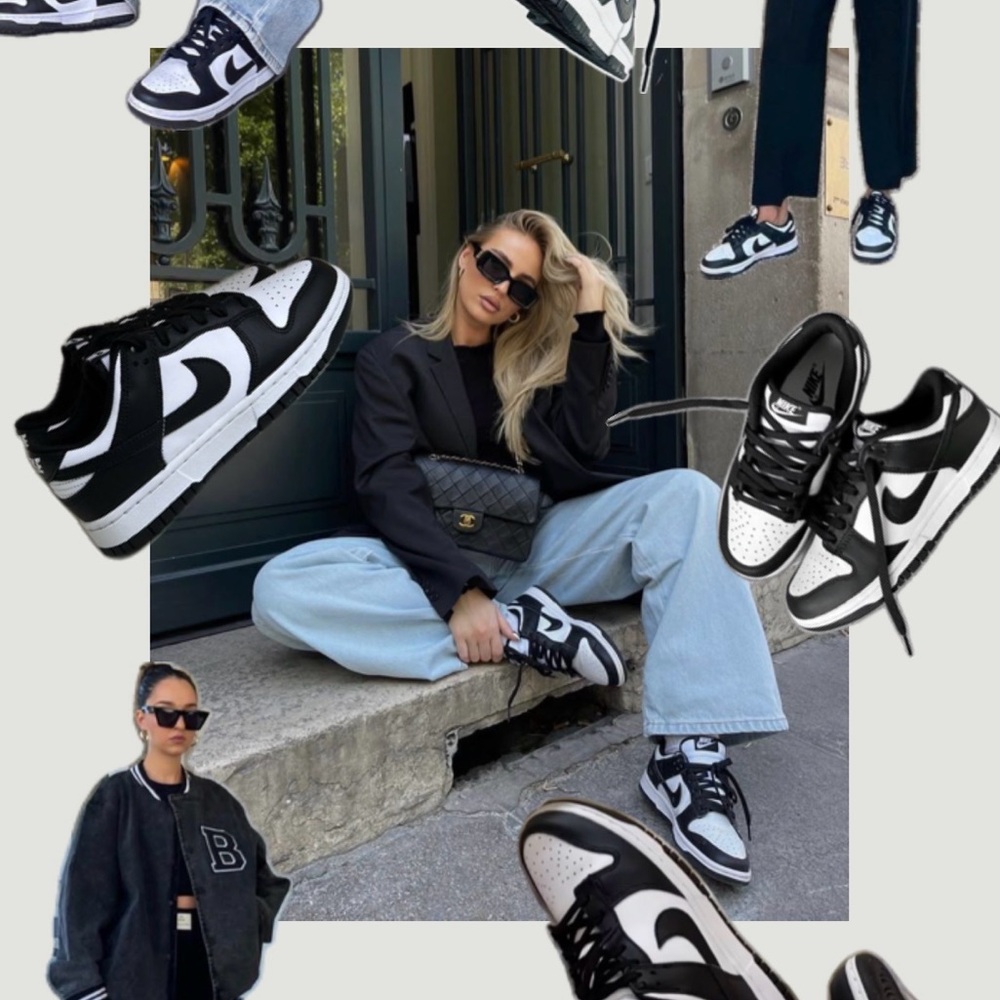 Nike Black and White Sneakers